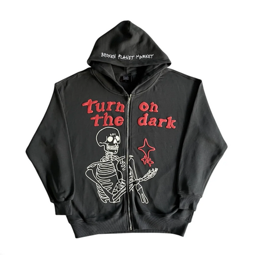 Broken Planet On The Dark Zip Hoodie